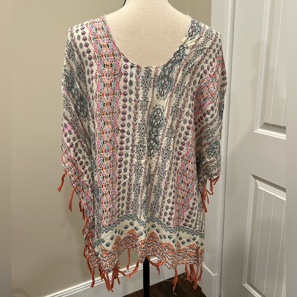 Angie Multicolor Geometric Print Top - Picture 3 of 6